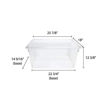 Thunder Group 18"x 26"x12", 17 gallon, food storage box, polycarbonate, clear, comes in each