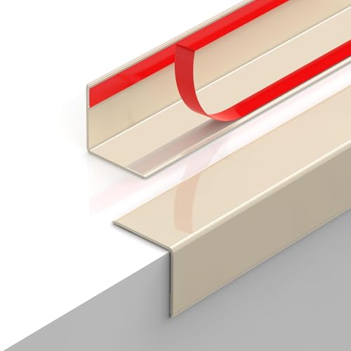 2PCS Wall Corner Protectors Guards - Self Adhesive Corner Protector & Corner Guards for Walls Edge Protection, Easy to Apply - No Tools Needed(Beige, 47.24"x1.18") - color: Beige, size: 47.24" X 1.18"
