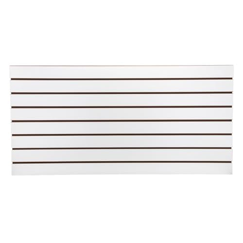 SSWBasics White Slatwall Panels, 2 x 4 ft Slat Wall for Garage, Pack of 2