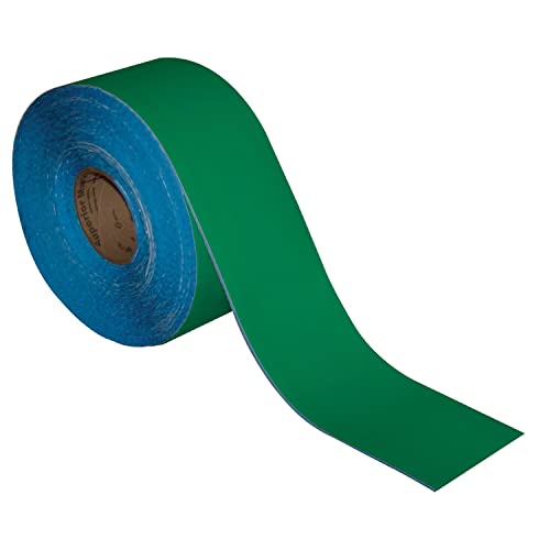 SmartSign Green 4 inch x 100 feet Floor Marking Tape, 32 mil Vinyl Floor Tape, Superior Mark Industrial Use Safety Tape with Beveled Edges, Strong Adhesive, for Gym/Warehouse/Courts - color: Green, size: 4" x 100'