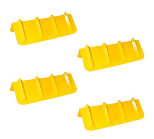 Mytee Products 4 Pack 8"x8"x36" Yellow Flatbed Corner Protector - V Shaped Edge Guard for Tie-Down Winch & Ratchet Straps - Plastic Corner Protector for Flatbed Trailer Cargo Load - color: Yellow, size: 4 - Pack