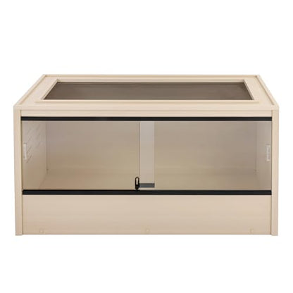 New Age Pet® ECOFLEX® 48" Mojave Reptile Enclosure, Large, Maple - color: Tan, size: Large
