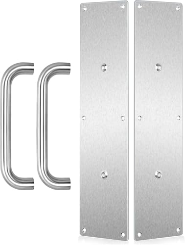 VRSS 304 Stainless Steel 100mm x 400mm Door Pull Handles, 2 Pack