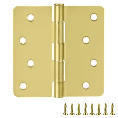 Design House Interior Door Hinge, 4", Satin Brass - color: Satin Brass