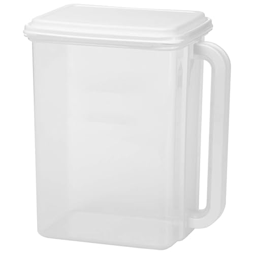 Buddeez Airtight Storage Dispenser - Easy Pour Spout for Cereal and Dry Food - BPA Free 46 Cup White/Clear