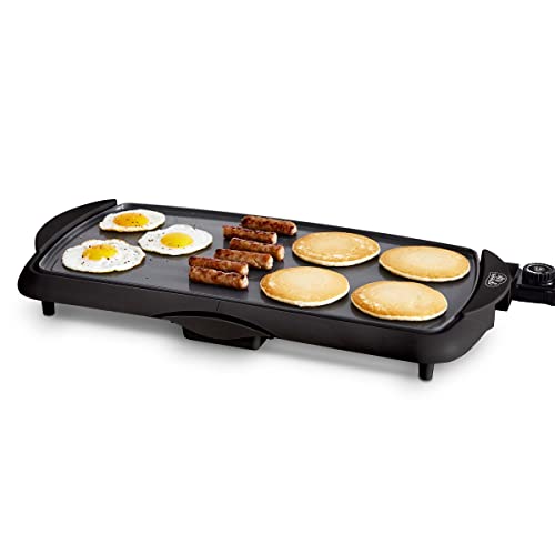 GreenLife 20" Extra Large Electric Griddle, Graphite - color: Graphite Black