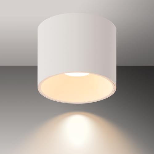 LED Ceiling Spotlight Indoor CRI 97+ Modern Cylinder Light Ceiling Mount - color: White, size: 1 Pack – 3000K Warm White