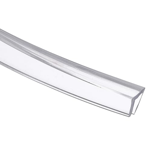 uxcell Clear Edge Trim 9.8Ft Silicone U Channel Edges Guards Fit 3/32"-1/8" - size: 9.8Ft x 9/32" x 5/16", Fits 3/32"-1/8"