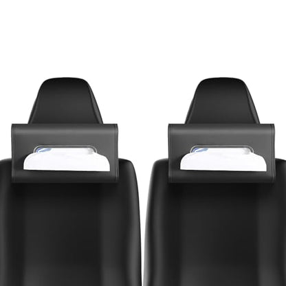 WHHMK Large Car Tissue Holder Refill Easily Clamshell Opening, Black 2PC - color: Black 2 Packs
