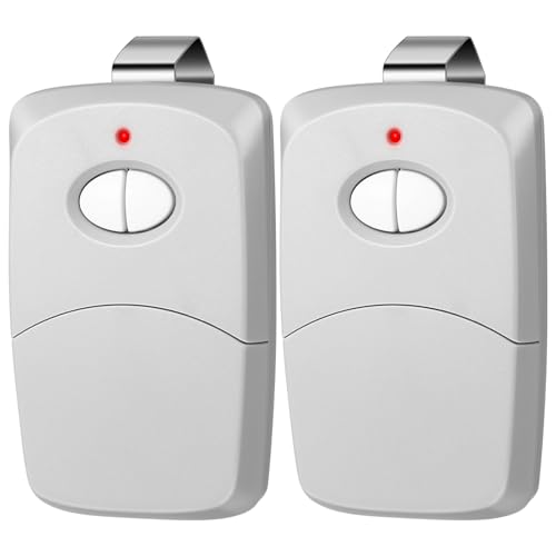 Kingdder 2 Pcs 2 Button Gate Opener Compatible with Linear Multicode, Grey - color: Grey