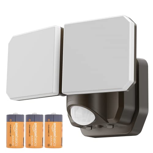 Battery Powered Motion Sensor Security Light,5000K 1000LM High Brightness,6 -Month Battery Life,No Wiring Installation,49FT Sensing Distance,Indoors or Outdoor Used,2-Year Warranty