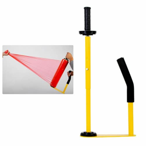 YIYIBYUS Stretch Film Dispensers - Pallet Stretch Film Packing Machine Shrink Wrap Dispenser Holder, Adjustable Wrap Dispenser, Hand Stretch Wrapping Tool For 18-20 Inch