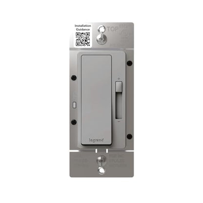Legrand Radiant 150W LED Dimmer Light Switch 3-Way Rocker Gray 1 Pack - color: Gray