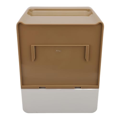 Sanpyl Night Light Smart Electric Paper Towel Dispenser, Touchless Roll Paper Dispenser with Custom Length Settings for Home Hotel - Battery Powered Plastic (Coffee Color) - color: Coffee Color