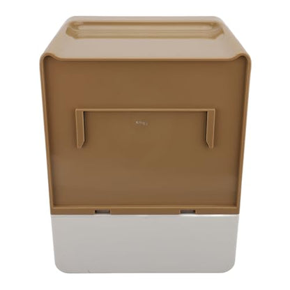 Sanpyl Night Light Smart Electric Paper Towel Dispenser, Touchless Roll Paper Dispenser with Custom Length Settings for Home Hotel - Battery Powered Plastic (Coffee Color) - color: Coffee Color