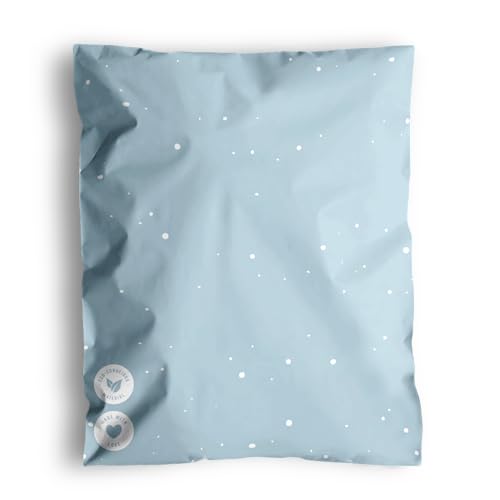 Poly Mailers 10x13-25 Pack Biodegradable Shipping Bags for Clothes - Impack Self-Seal Waterproof Thick Mailing Envelope for Accessories & Clothing - Starry Baby Blue - color: Starry Baby Blue, size: 10"x13" (25 pack)