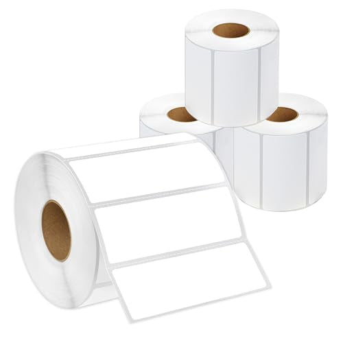 3" X 1" Direct Thermal Labels (5200 Count, 4 Rolls) - size: 3" X 1"