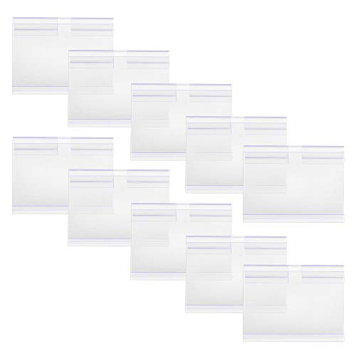 Plastic Label Holder Clear Tag Merchandise Sign Display Holder