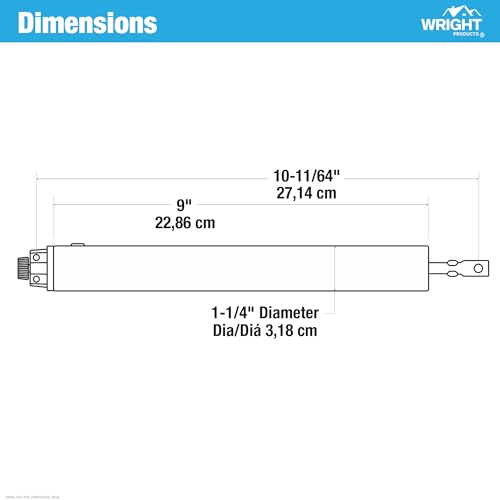 Wright Products Adjustable Pneumatic Screen and Storm Door Closer, White