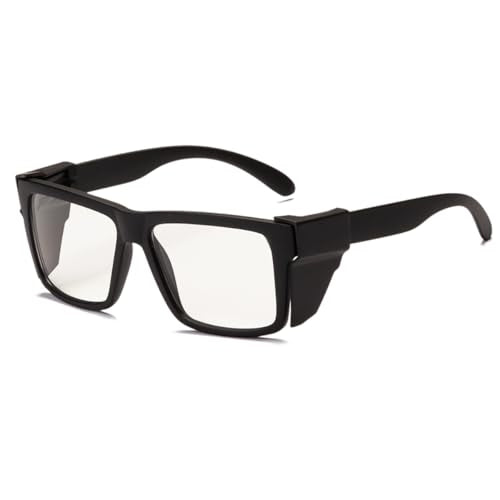 Safety Glasses Photochromic ANSI Z87.1Anti blue light UV Protection For Men Women - color: Matte Black
