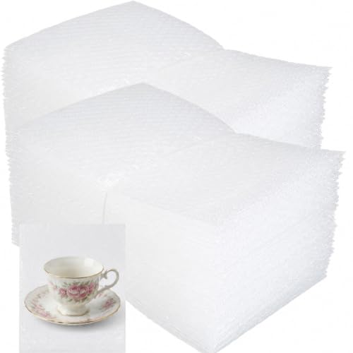 100PCS 4x8" Clear Bubble Pouches Wrap,Double Wall Cushioned Wrap,Shockproof - size: 100PCS 4x8"