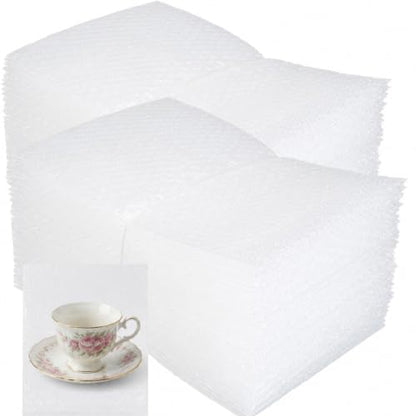100PCS 4x8" Clear Bubble Pouches Wrap,Double Wall Cushioned Wrap,Shockproof - size: 100PCS 4x8"