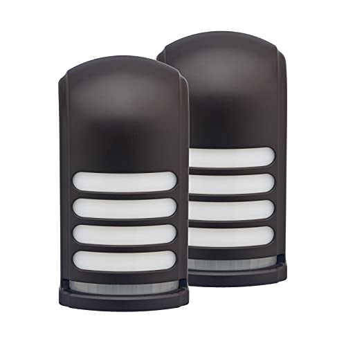 Xodus Battery Operated LED Deck/Stair Light, Motion Sensor, Bronze, 2 Pack - color: Bronze