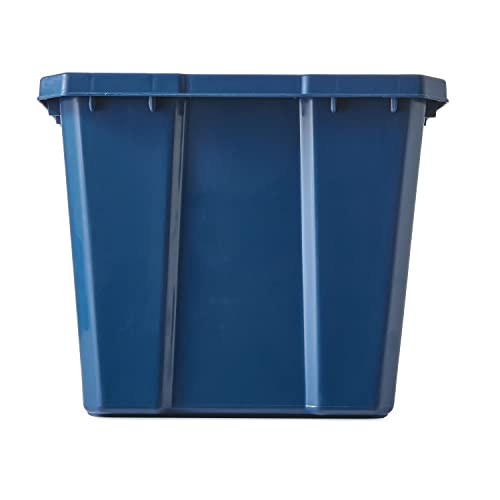 Gracious Living 17 Gallon/64 Litre Curbside Blue Box Recycling Bin, 6 Pack - size: 6 Pack