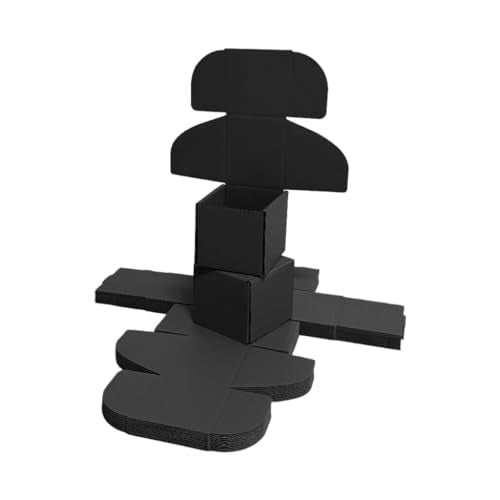 30 Pack 4x4x3.5 in Black Shipping Boxes - color: Black, size: 4x4x3.5 in