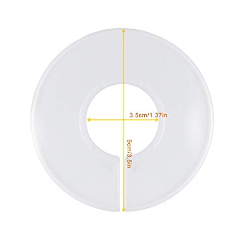 20 Pack Clothing Rack Size Dividers, Wardrobe Round Hangers Label Closet Dividers with 1 Piece Marker Pen for Clothes Organization(White, Blank)