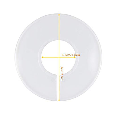 20 Pack Clothing Rack Size Dividers, Wardrobe Round Hangers Label Closet Dividers with 1 Piece Marker Pen for Clothes Organization(White, Blank)