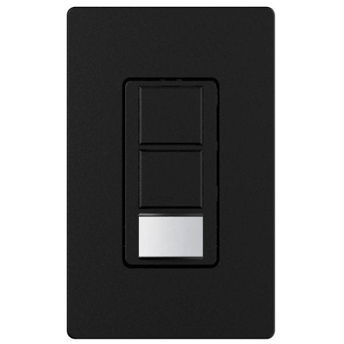 Lutron MS-OPS6-DDV-MN Maestro 6-Amp Single Pole Dual Circuit Occupancy Sensing Switch, Midnight - color: Midnight