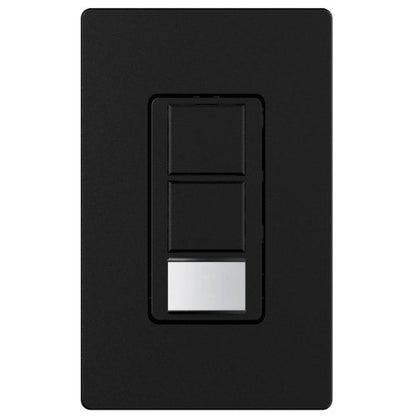 Lutron MS-OPS6-DDV-MN Maestro 6-Amp Single Pole Dual Circuit Occupancy Sensing Switch, Midnight - color: Midnight