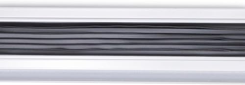 U-Shape Door Bottom with Drip Cap – Heavy Duty Aluminum + White Vinyl Seal | Fits 1-3/4" Doors | Weatherproof Door Sweep for Exterior Doors | 32", 36", 42", 48" 60" (60 inch) - size: 60 Inch
