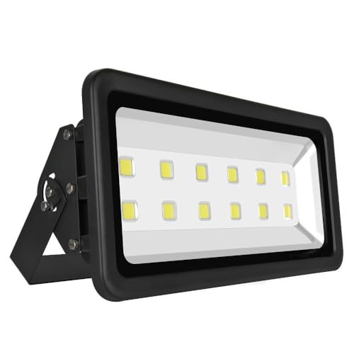 600W LED Floodlights, Ourside Super Bright Exterior Lamp, 6000K Daylight White, Waterproof Security Light for Garage, Yard, Garden, Stadium - size: 600w