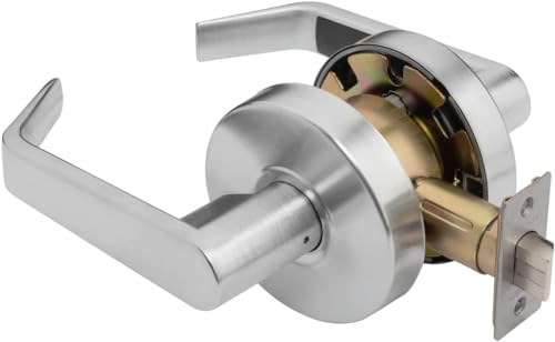 Dynasty Commercial Passage Lever, ADA, Satin Chrome - color: Satin Chrome, style: Passage