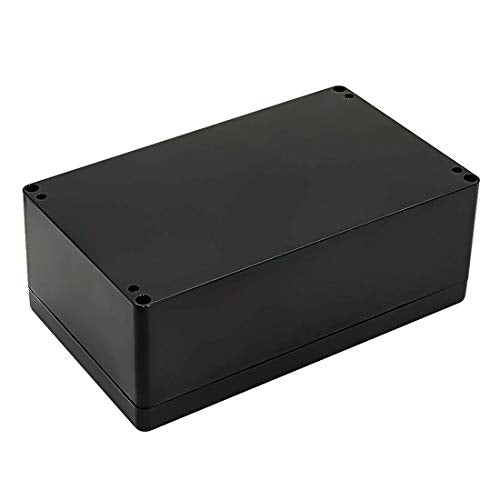 LeMotech ABS Plastic Electrical Project Case Power Junction Box, Project Box Black 7.87 x 4.72 x 2.95 inch (200 x 120 x 75 mm) - color: Black (1 pack), size: 7.87" x 4.72" x 2.95"