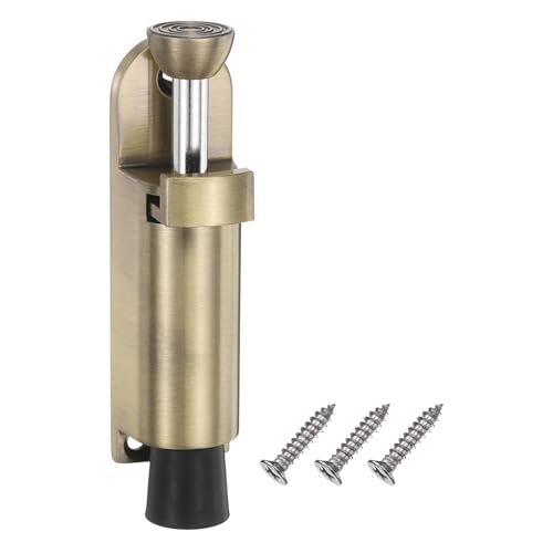 M METERXITY Kickdown Door Stop w/Rubber Tip and Screws 1" Bronze - color: Bronze, size: 1 Inch