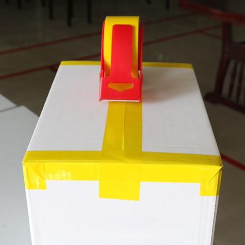 BOMEI PACK Yellow Packing Tape, 6 Rolls of Heavy Duty Packaging Tape for Shipping Packaging Moving Sealing, 2.5mil Thick, 1.88 inches Wide, 60 Yards Per Roll, 360 Total Yards - color: yellow