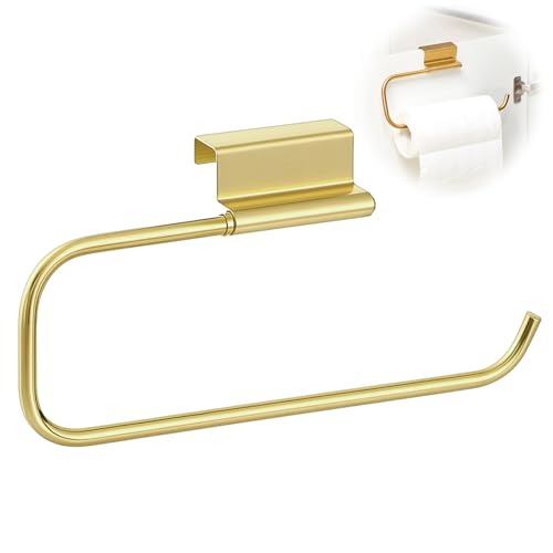 Yaocom 12.4 Inches Cabinet Door Paper Towel Holder, Gold - color: Gold