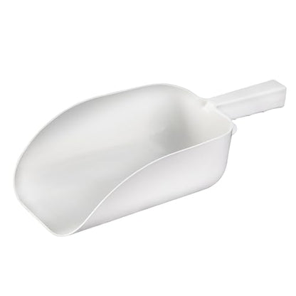 New Star Foodservice Polycarbonate Plastic Utility Ice Scoop, White, 64 oz - color: White, size: 64 oz.