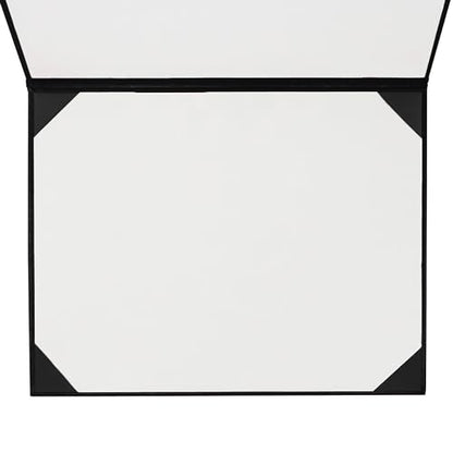 GraduationMall 8.5"x11" Smooth Padded Diploma Cover Certificate Holder Black,6-Packs - color: Black, size: 6 Packs