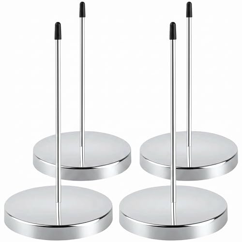 4-Pack Stainless Steel Receipt Spike & Ticket Holder – 5.5 Inch Rustproof Bill Fork for Home, Restaurant, Office – Heavy Duty Ticket Stabber & Receipt Holder Organizer