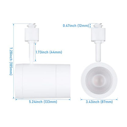 LEONLITE 4-Pack Retail Pro Series 17.5W H Track Lighting Heads, 5CCT, White - color: White-5ССТ(2700K/3000K/3500K/4000K/5000K)