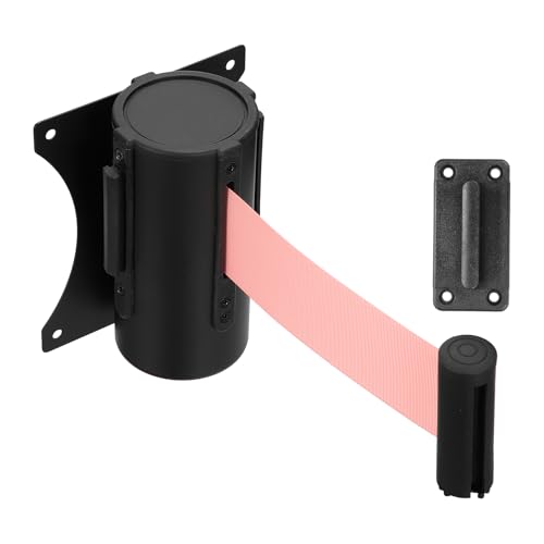 PATIKIL Fixed Wall Mount Retractable Belt Barrier 10 Feet, Pink 1 Pcs - color: Pink, size: 10 Feet