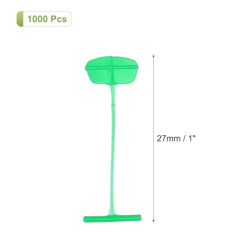 MECCANIXITY 1000 Pcs Standard Tagging Barb Fasteners, 1 Inch Green Tagging Gun Fasteners Tagging Gun Refill Plastic Garment for Clothing Fine Stitch Price Refills Tag Label - color: Green, size: 1 Inch