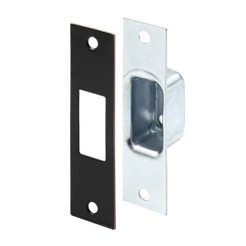 Prime-Line U 95397 Box Armored Security Strike, 4-7/8 inch Height x 1-1/4 inch Width, with Fasteners, Bronzel (Single Pack) - color: Bronze