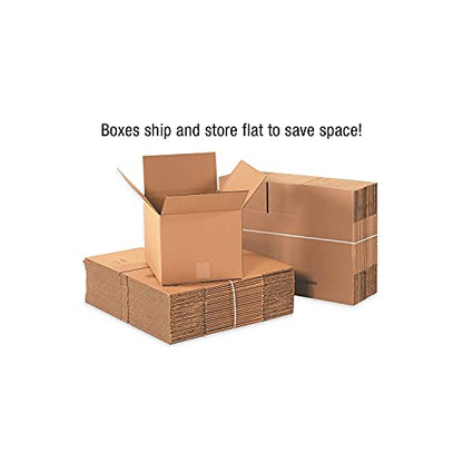 BOX USA 10 Pack of Heavy-Duty Double Wall Corrugated Cardboard Boxes, 24" L x 18" W x 24" H, Kraft, Shipping, Packing and Moving - style: Double Wall