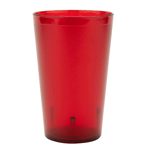 GET 32 oz Red Plastic Tumbler (Set of 4) - color: Red, size: 32 Ounces, style: 32 ounces (Wide)
