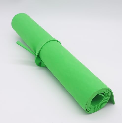 OISAKLD Light Green EVA Foam 2mm-10mm 13.7"×39" Craft Foam Sheet 74 kg/m³ Foam Cosplay for Craft Model Cosplay 2mm - color: Light Green, size: 2mm -Thickness